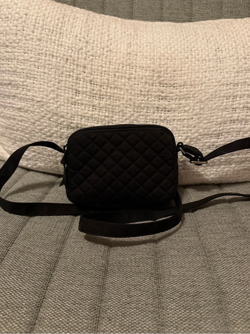 Vera Bradley Black Quilted Crossbody Green Bay Packers NFL Football Stadium Bag